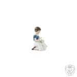 Royal Copenhagen Statuina Bimba con Cucciolo