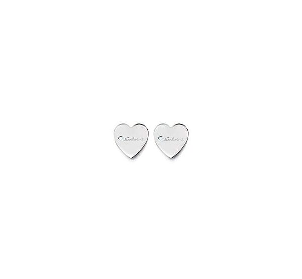 Salvini orecchini minimal pop oro bianco con diamanti