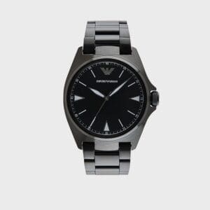 EMPORIO ARMANI Orologio quadrante nero sunray