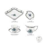 Herend servizio apponyi chinese bouquet turquoise - immagine 2