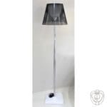 Piantana in acciaio con doppio Paralume