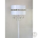 Piantana in acciaio con pendagli in cristallo - immagine 3