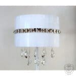 Piantana in acciaio con pendagli in cristallo - immagine 4