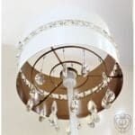 Piantana in acciaio con pendagli in cristallo - immagine 2