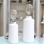 Lampada ceramica bianca - immagine 2
