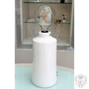 Lampada ceramica bianca