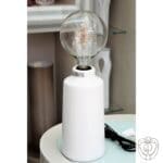 Lampada ceramica bianca Grande
