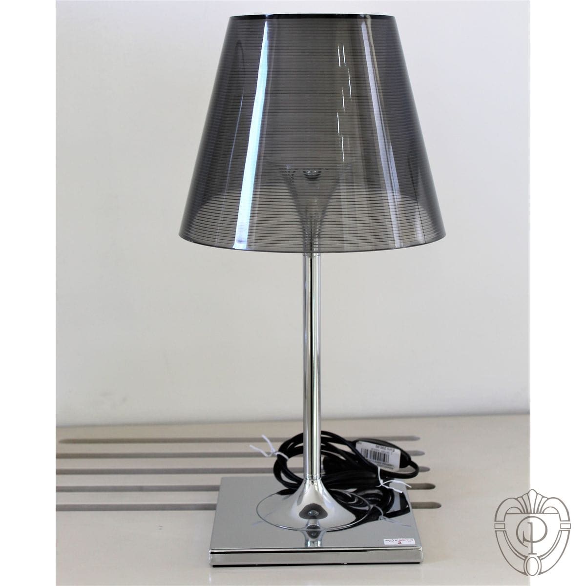 IMG_1234_risultato Lampada da tavolo doppio paralume grigio - immagine 1