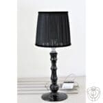 Lampada ET VOILA paralume organza nero Base nero
