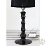 Lampada ET VOILA paralume organza nero Base nero - immagine 3