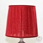 Lampada ET VOILA paralume organza rosso Base rosso - immagine 4