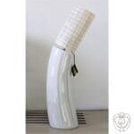 Lampada conica  in ceramica lucida bianca - immagine 2