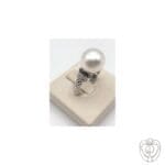 Fope anello Flex'it Solo in oro con perla bianca e diamanti - immagine 2