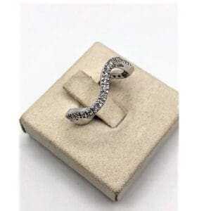 Fope anello oro bianco 18kt e diamanti