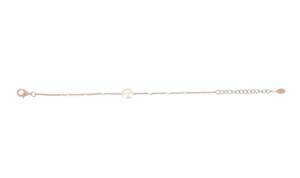 Immagine 2021-01-27 113404_risultato Bracciale Pesavento in argento 925 placcato rosa con perle - immagine 1