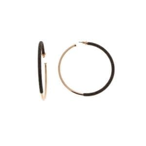 Orecchini Cerchi Pesavento in argento rosa Polvere di Sogni