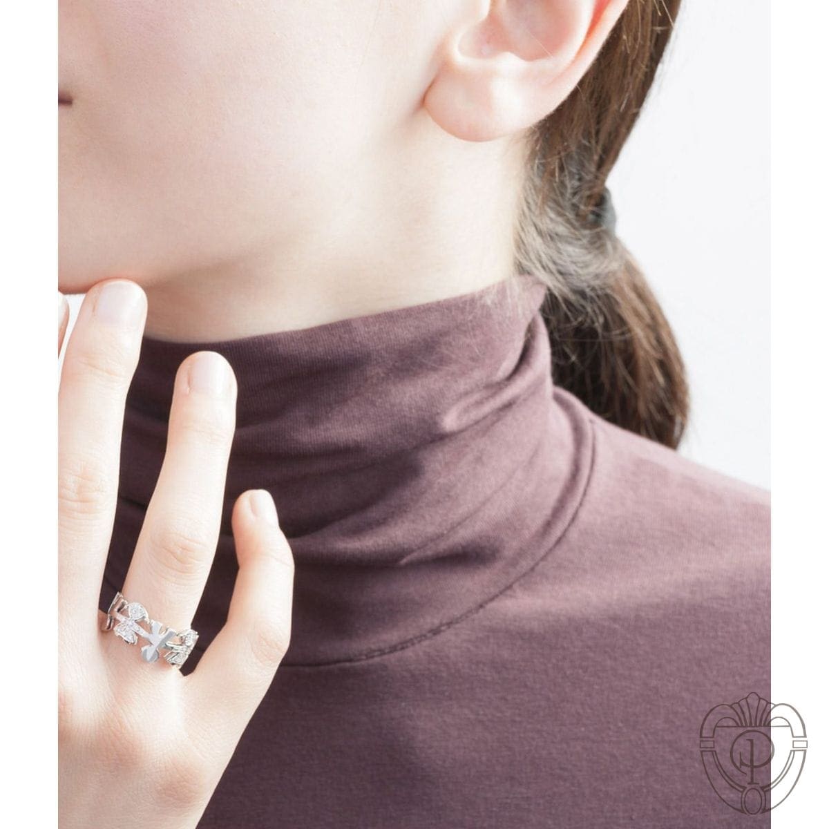 LeBebè anello ghirlande bimba oro e diamanti - immagine 2