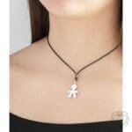 Lebebè Ciondolo Classico Bimbo Oro Bianco - immagine 3