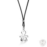 Lebebè Ciondolo Classico Bimbo Oro Bianco - immagine 2