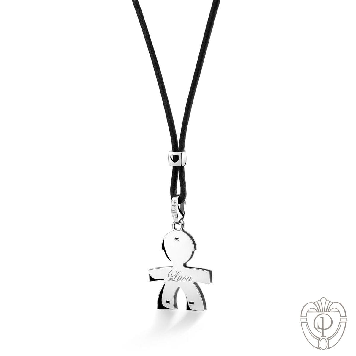Lebebè Ciondolo Classico Bimbo Oro Bianco - immagine 2