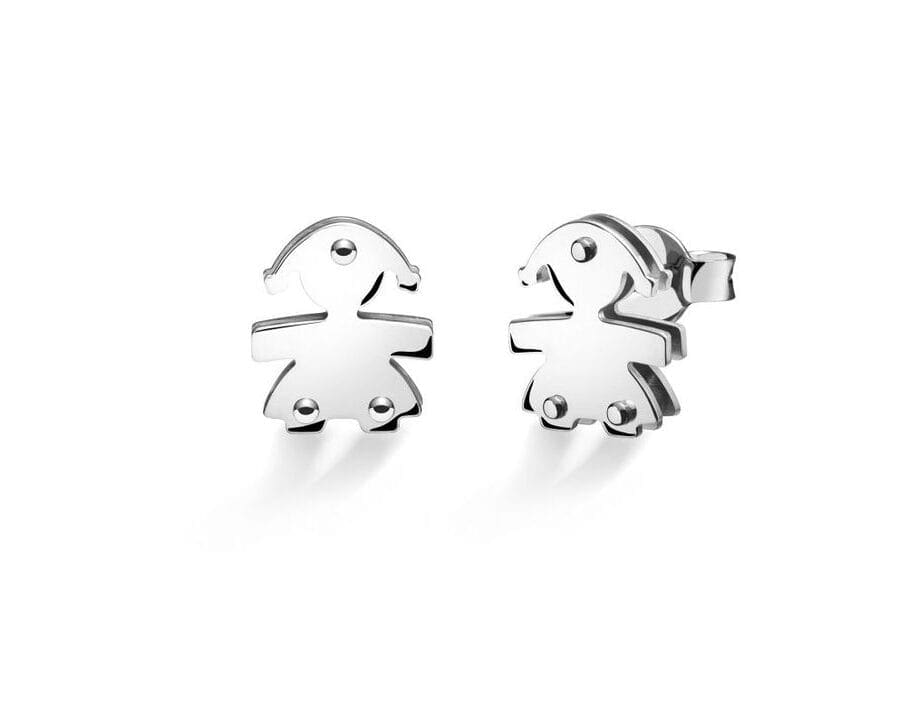 lbb053-1n_aub_01_risultato Lebebè orecchini classici bimba oro bianco - immagine 1