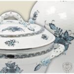 Herend servizio apponyi chinese bouquet turquoise - immagine 10