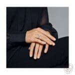 Anello Pandora Bianco Latte Decorato con Sfere - immagine 3