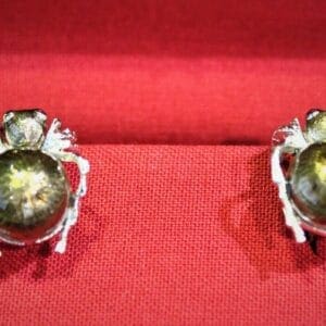 Antorà gemelli argento smalto tarantola