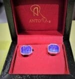 Antorà gemelli in argento e lapislazzuli