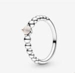 Anello Pandora Rosa Cipria Decorato con Sfere