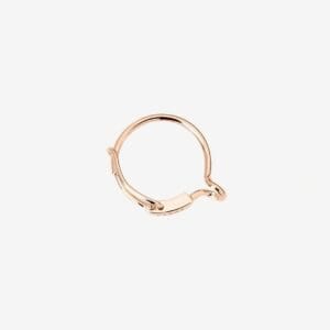 DoDo Orecchino Hoop Essentials porta ciondolo oro rosa