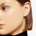 DoDo Orecchino Hoop Essentials porta ciondolo oro rosa - immagine 4