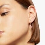 DoDo Orecchino Hoop Essentials porta ciondolo oro rosa - immagine 3