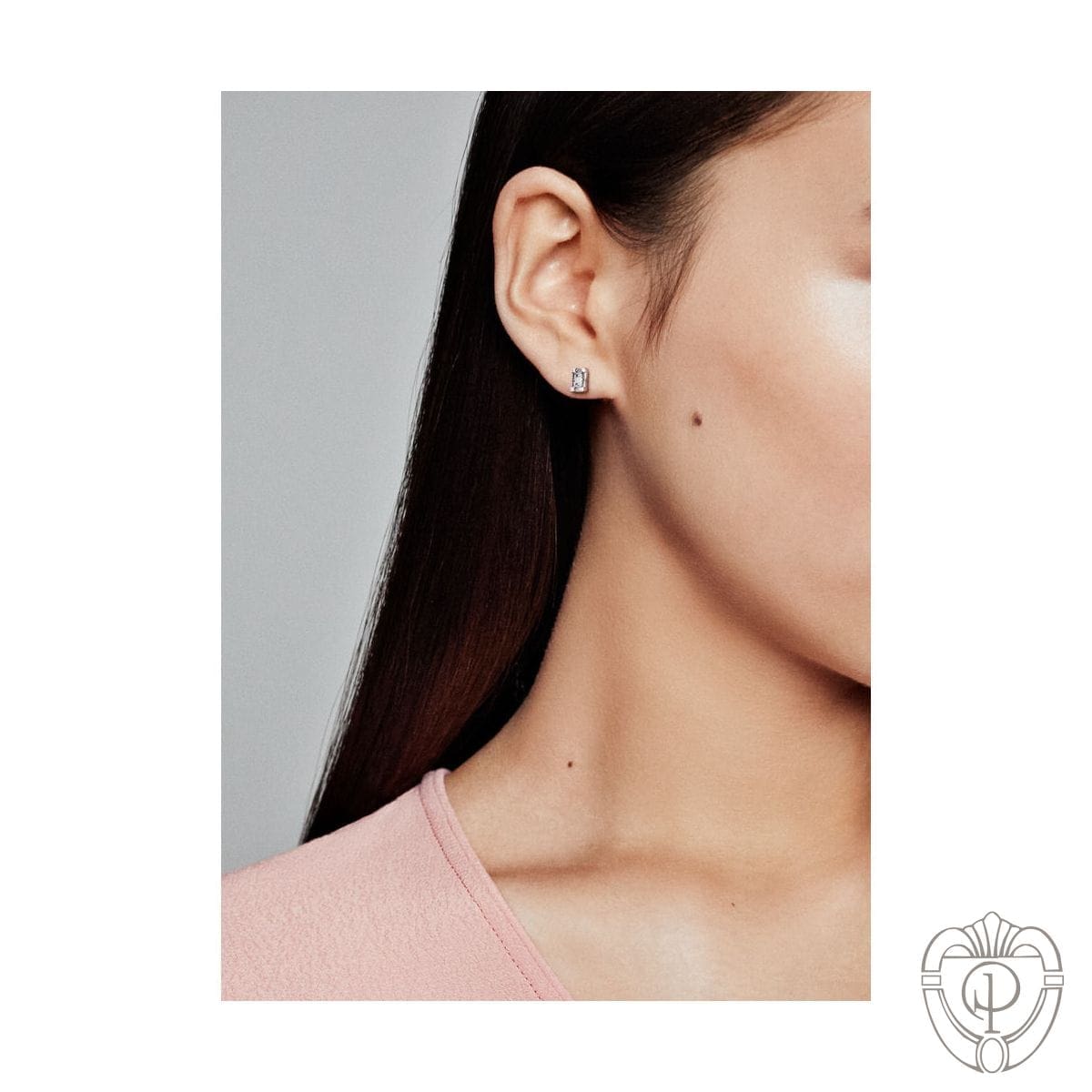 Orecchini Pandora a lobo ghiaccio splendente - immagine 2