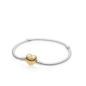 Bracciale Pandora Moments con Chiusura a Cuore Shine