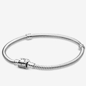 Bracciale Pandora Moments con Maglia Snake e Chiusura a Barile