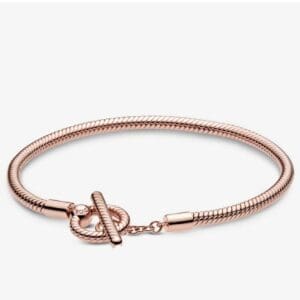Bracciale Pandora Moments con Maglia Snake e Barretta a T