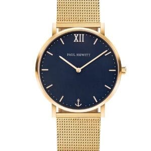 Paul Hewitt Orologio Sailor Blue Lagoon Oro Mesh 39mm