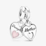 Charm Pendente Pandora con Doppio Cuore