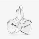 Charm Pendente Pandora con Doppio Cuore - immagine 3