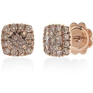 CRIERI Orecchini Oro Rosa Diamanti Brown Allure