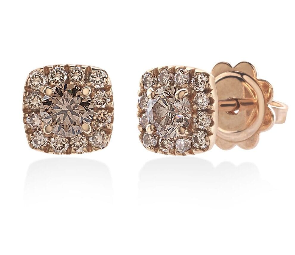 CRIERI Orecchini Oro Rosa Diamanti Brown Allure - immagine 1