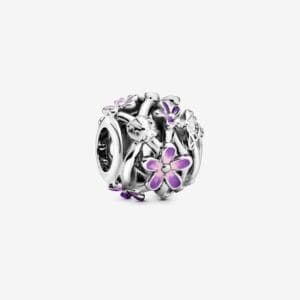 Charm Pandora Margherita Viola Openwork