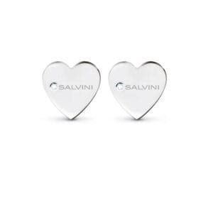 Salvini orecchini i segni oro bianco con diamanti