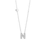 Salvini Be Happy Collana in oro bianco iniziale con diamanti - immagine 11