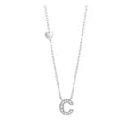 Salvini Be Happy Collana in oro bianco iniziale con diamanti