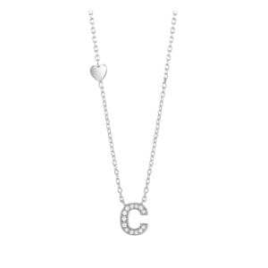 Salvini Be Happy Collana in oro bianco iniziale con diamanti