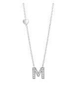 Salvini Be Happy Collana in oro bianco iniziale con diamanti - immagine 3