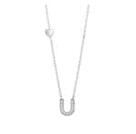 Salvini Be Happy Collana in oro bianco iniziale con diamanti - immagine 5