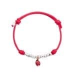 DoDo Bracciale cordino coccinella e granelli